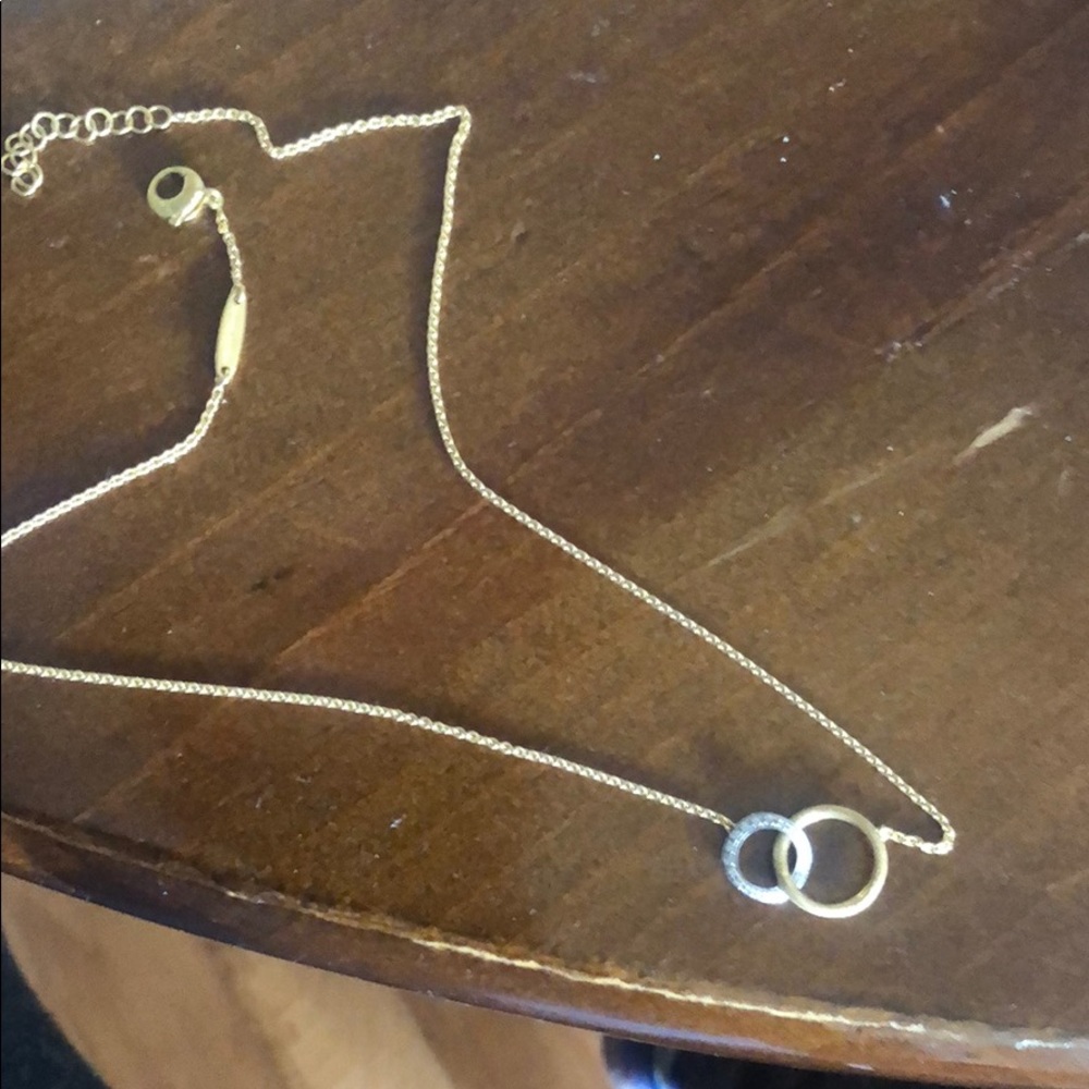 18kt yellow gold and diamond necklace